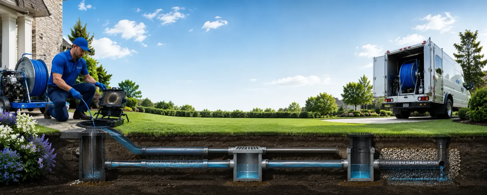 Outdoor drain cleaning information for Waucoma, IA